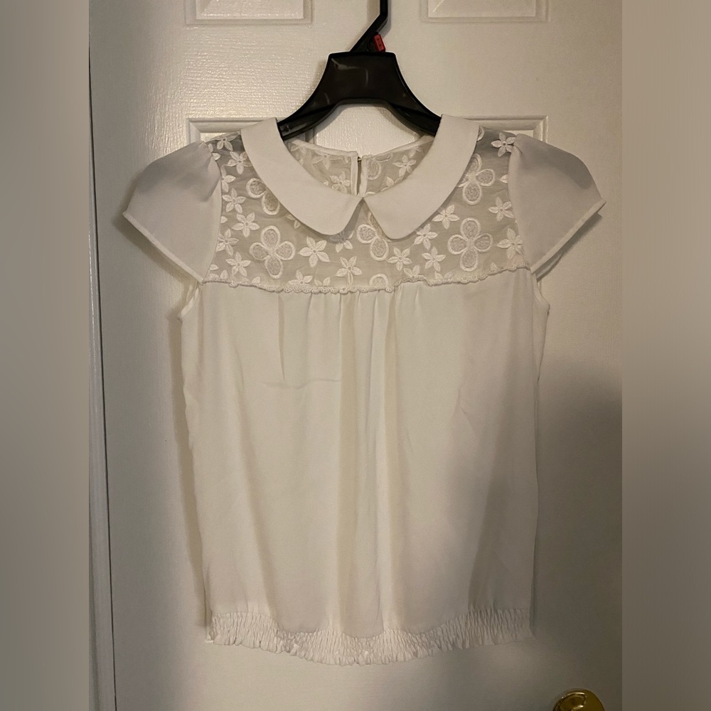White Chiffon top